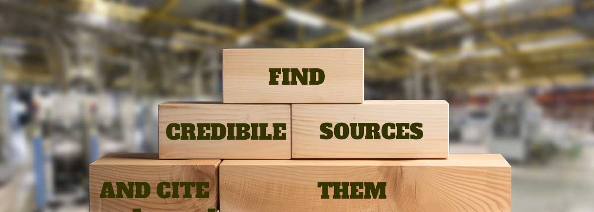 FIND CREDIBLE SOURCES